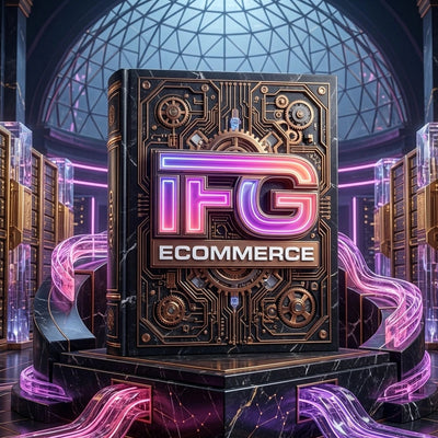 IFG Technical Protocol: La Scienza della Scalabilità Digitale. Copertina del manuale operativo Shopify d'élite di Francesco Guiducci in stile Ingegneria Estetica.