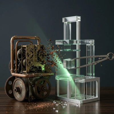 Rappresentazione concettuale della migrazione PrestaShop Shopify nel 2026