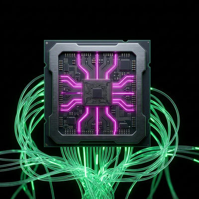 Rappresentazione visiva di un'architettura dati ottimizzata per l'intelligenza artificiale tramite protocollo llms.txt su Shopify.