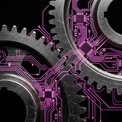 Rappresentazione concettuale di un'infrastruttura eCommerce Shopify ottimizzata per alte prestazioni e scaling industriale.