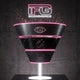 Struttura a imbuto stilizzata in materiali scuri e neon rosa, con flussi di luce che si concentrano verso il basso per rappresentare il percorso di conversione con logo IFG eCommerce.