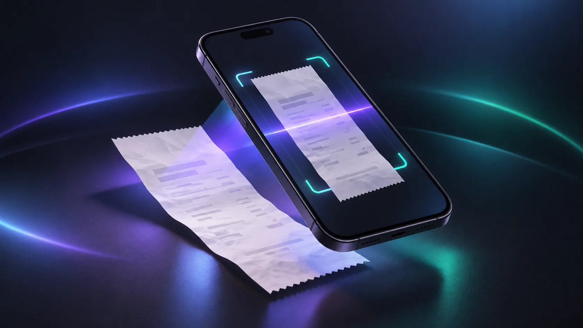 Illustrazione concettuale della scansione di uno scontrino con Scontrik