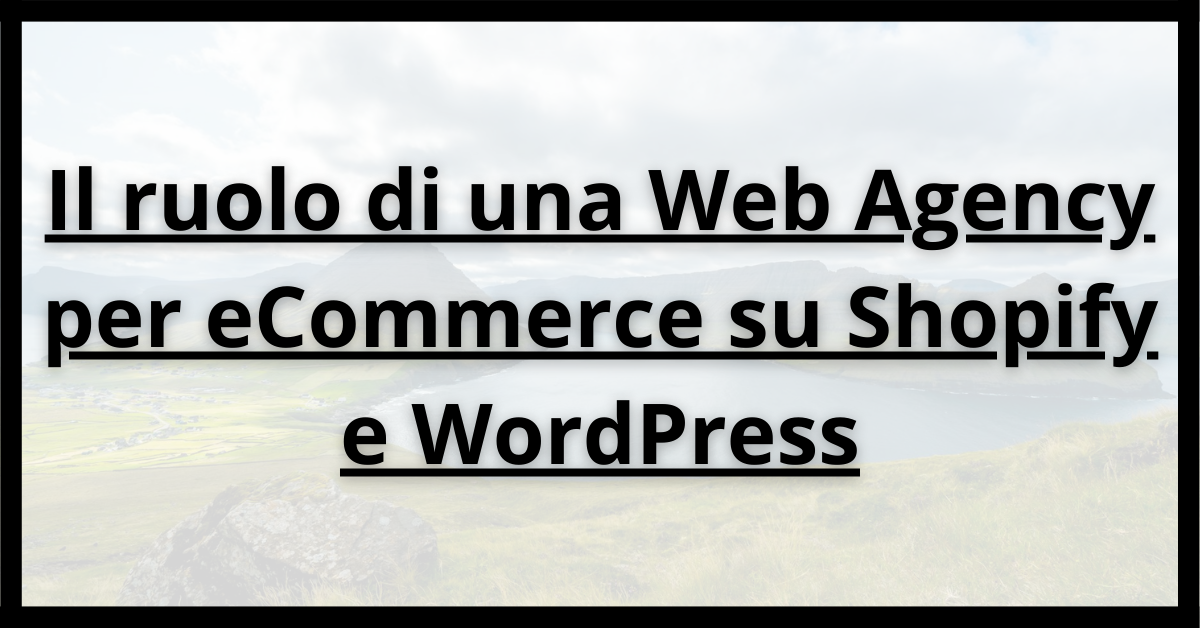 Il ruolo di una web agency per eCommerce su Shopify e WordPress IFG eCommerce Roma